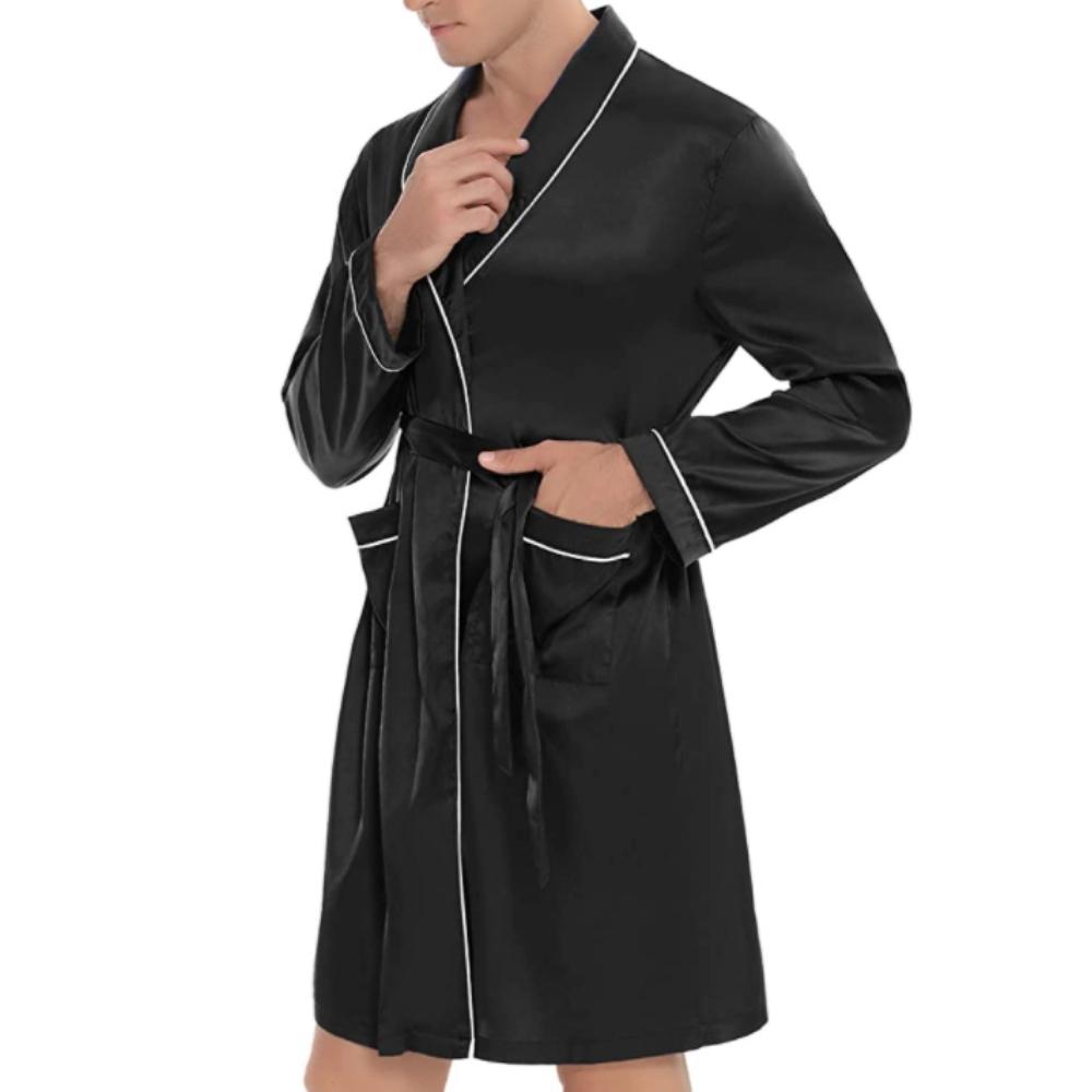 Men's Satin Silk Bathrobe: image 2