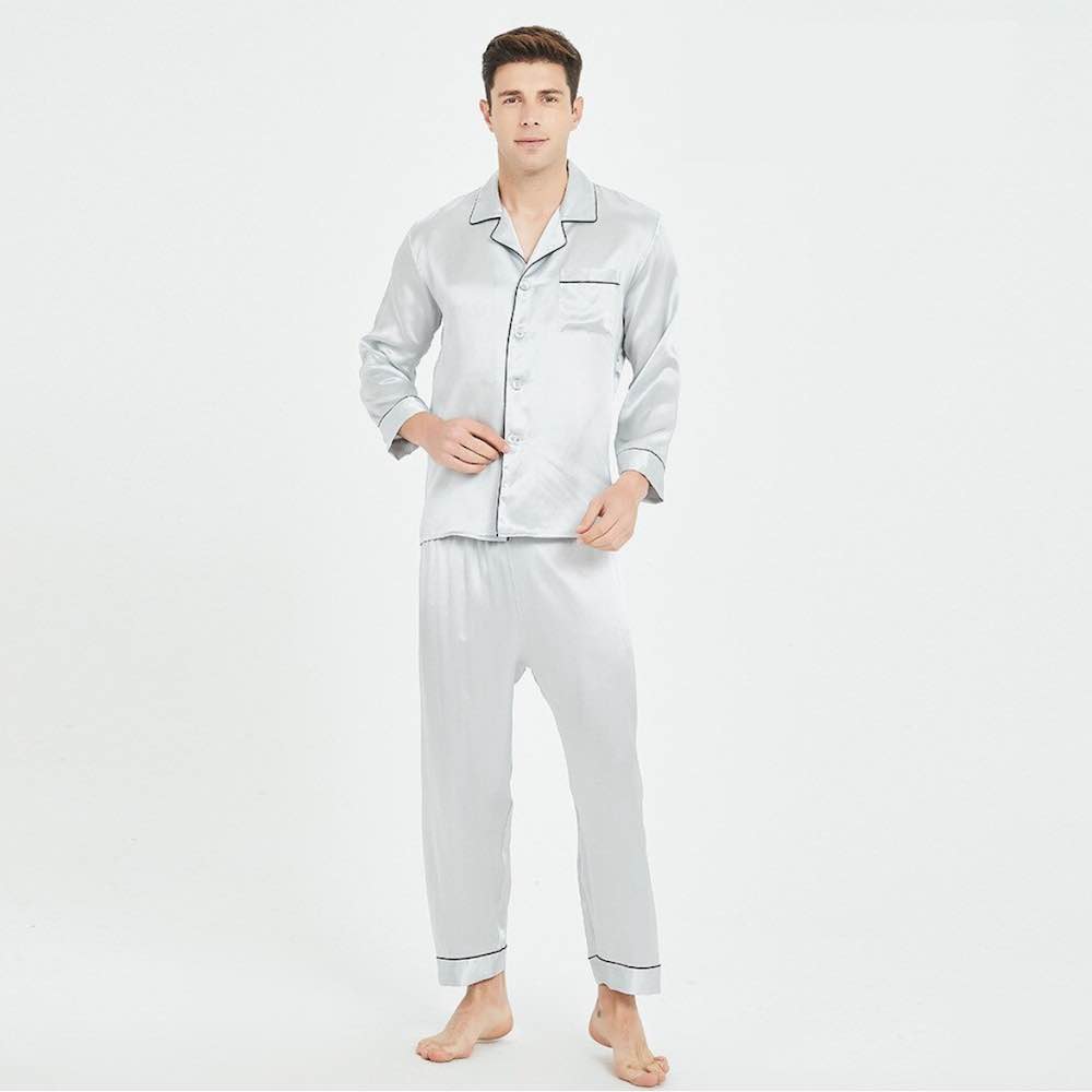 Men's Summer Satin Silk Pyjamas: image 17