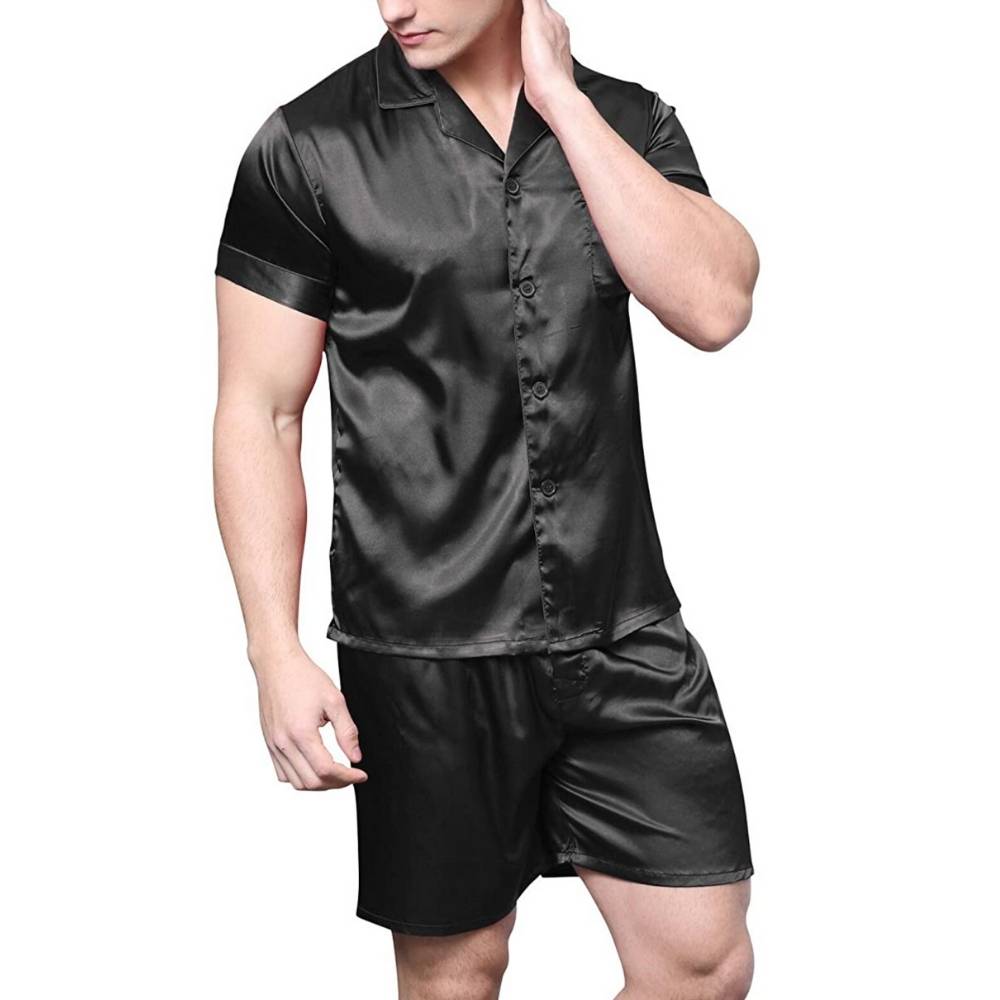 Men's Summer Satin Silk Pyjamas: image 18