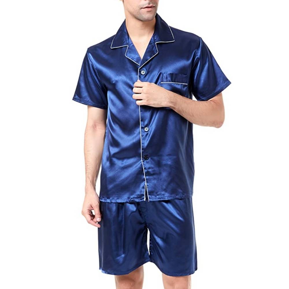 Men's Summer Satin Silk Pyjamas: image 19