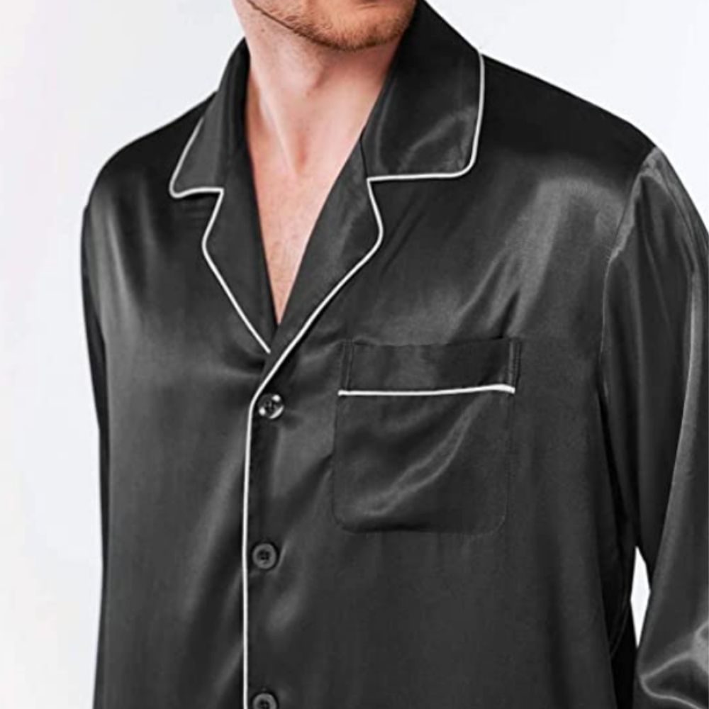 Men's Winter Satin Silk Pyjamas: image 3
