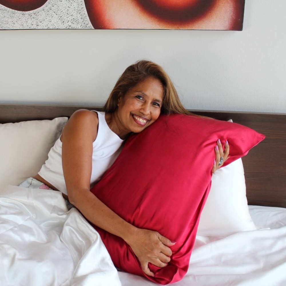 Mulberry Silk Red Pillowcase
