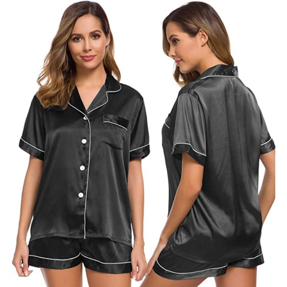 Women's Summer Satin Silk Pyjamas: image 2