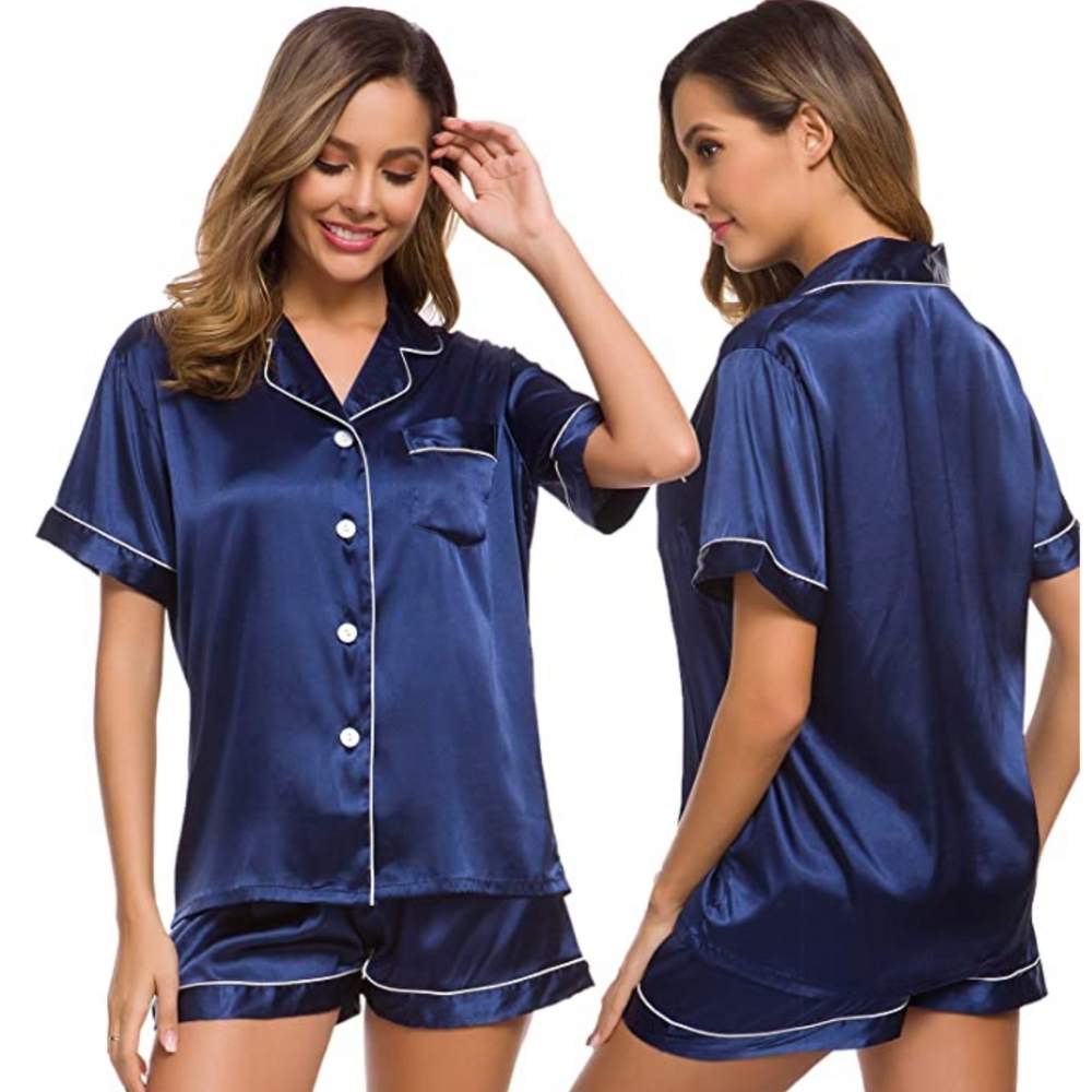 Women's Summer Satin Silk Pyjamas: image 3