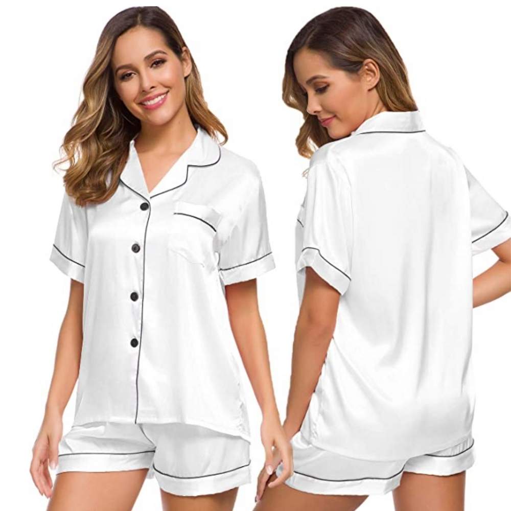 Women's Summer Satin Silk Pyjamas: image 5