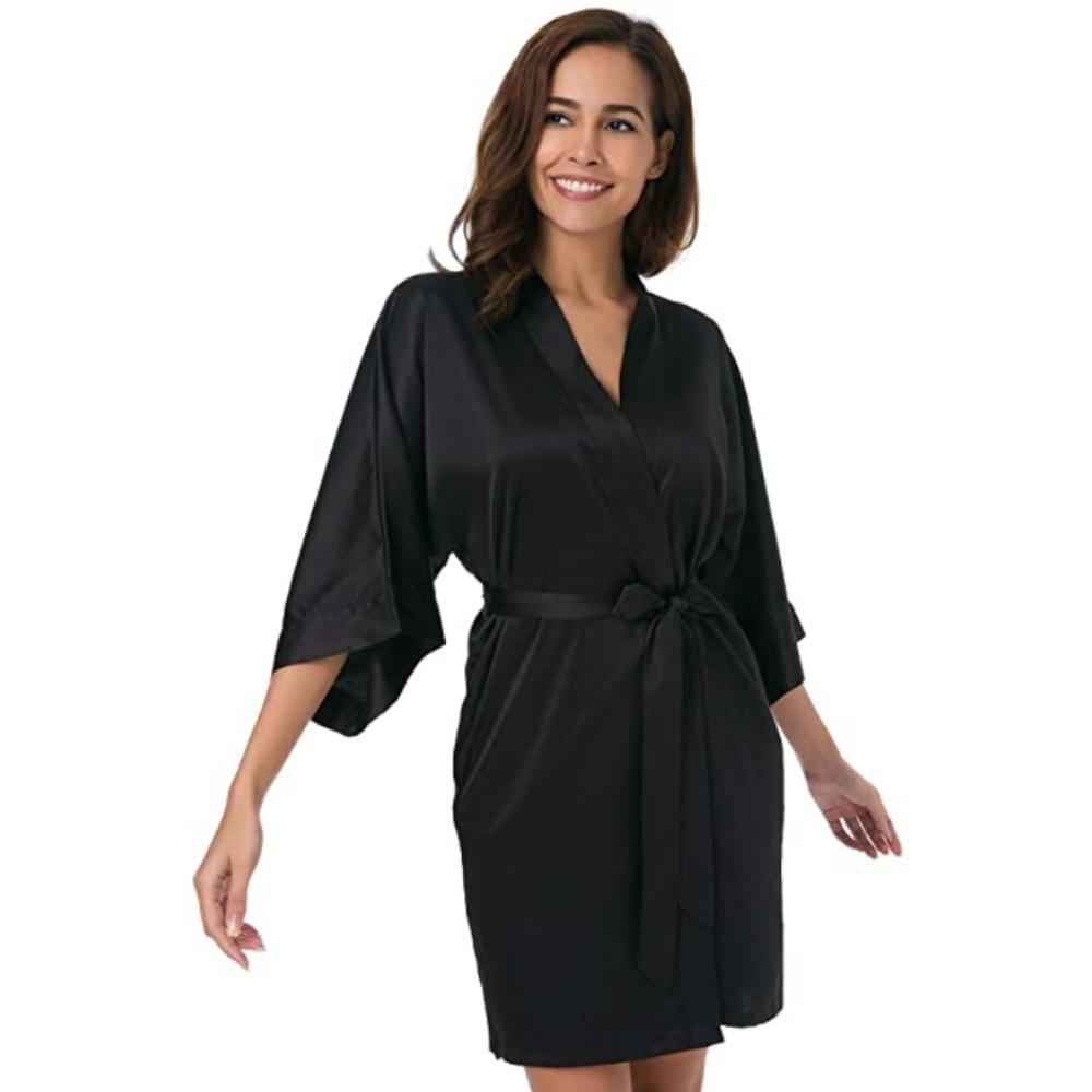 Women's Satin Silk Bathrobe: image 2