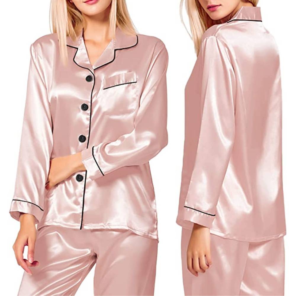 Satin Silk Pyjamas Set: image 2