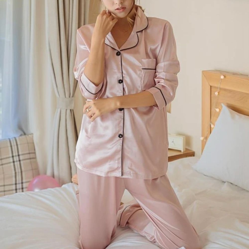 Satin Silk Pyjamas Set: image 8